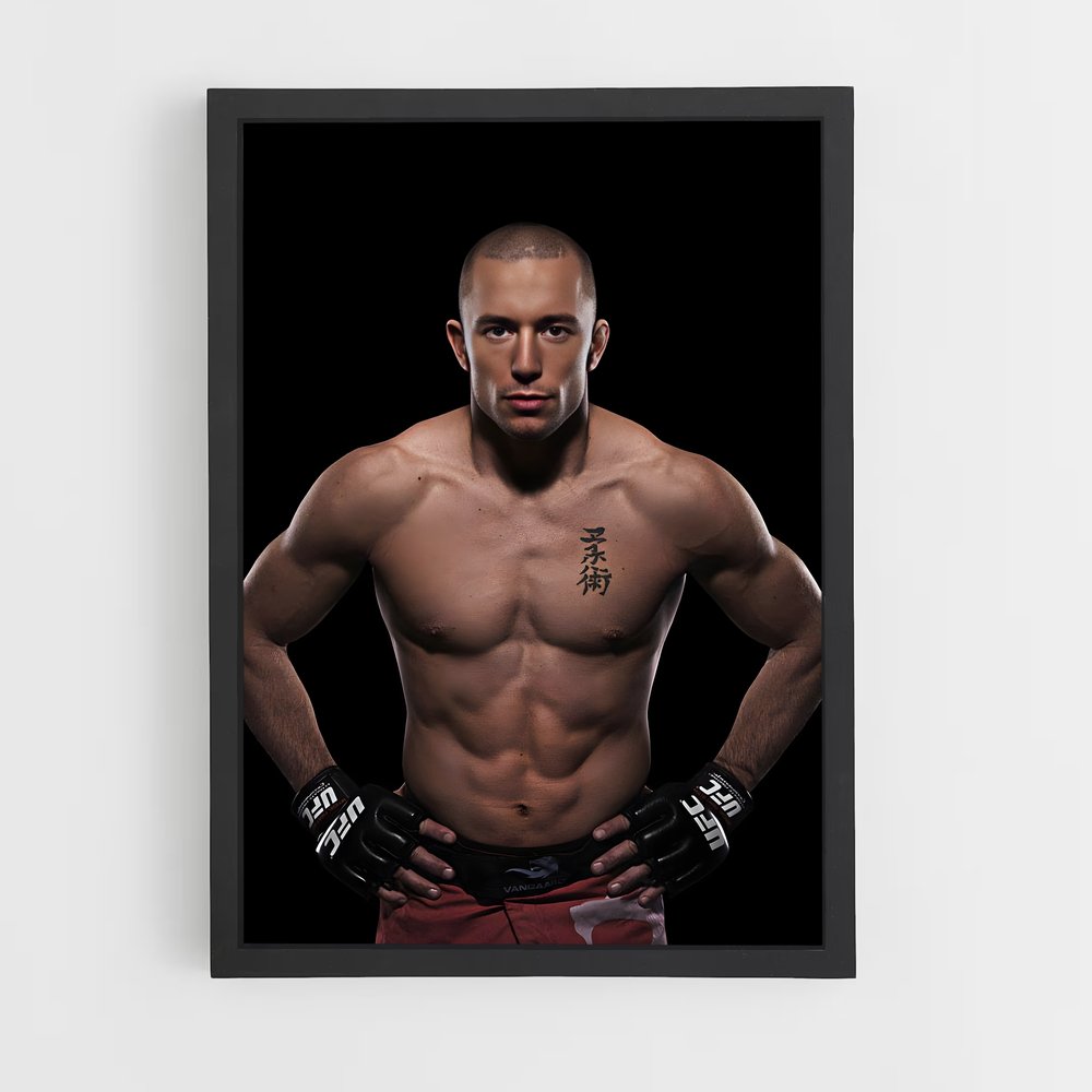 Poster Georges champion – affiche MMA (vue 2)